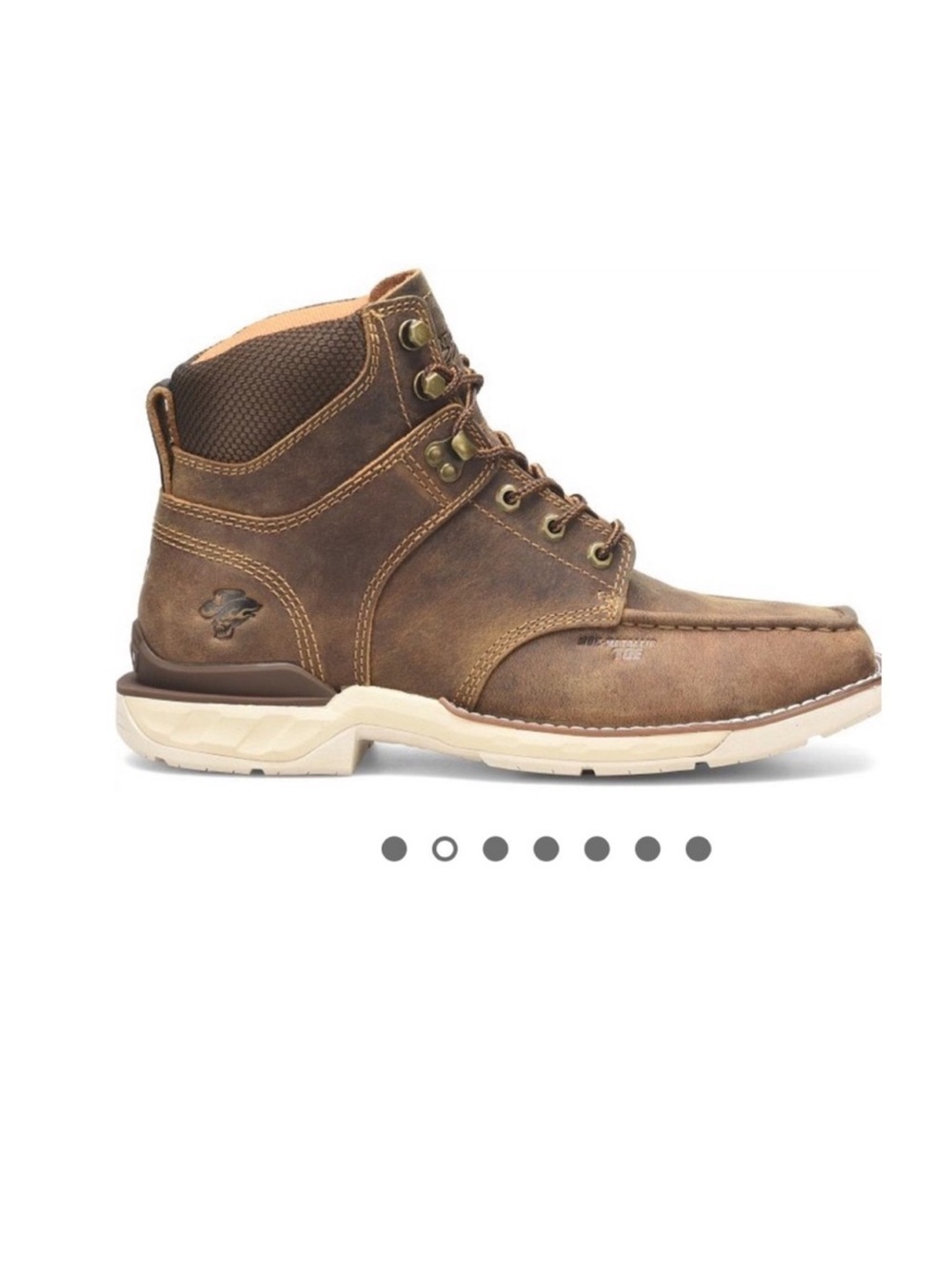 DOUBLE H Sz 13 Brown Leather 6” Phantom Rider Composite Toe Oil Slip Resistant - Picture 1 of 14